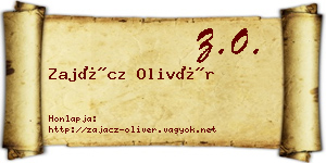 Zajácz Olivér névjegykártya